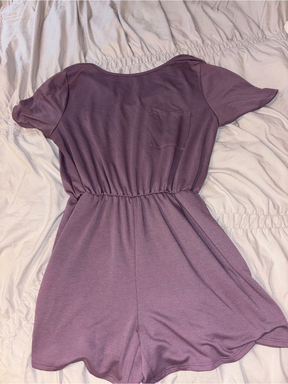 entro Mauve Purple Short Sleeve Romper